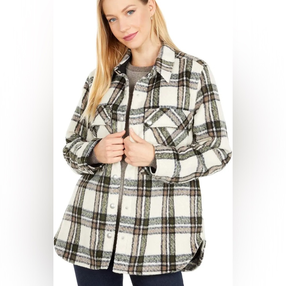 Black NYC oversize flannel jacket